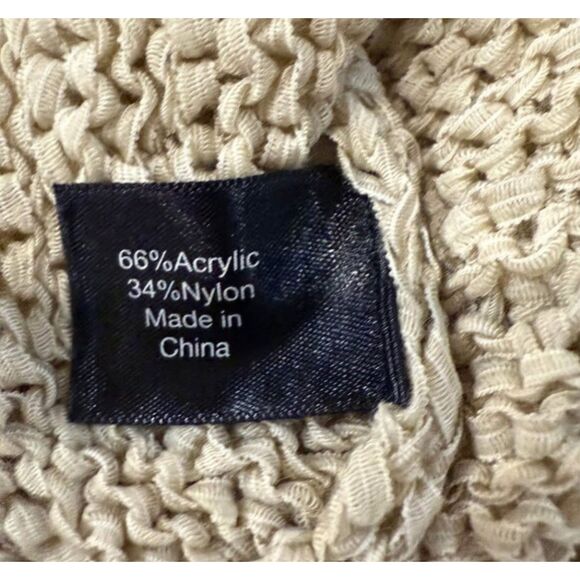 Khaki Plus Sz 22/24 Stretchy Sleeveless l Lightweight Fringe Sweater LANE BRYANT - Picture 5 of 5